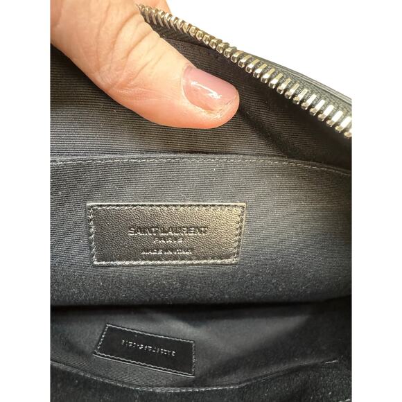 Saint Laurent NIB Studded Leather Portfolio in Black w/Box, Dustbag & COA - Picture 9 of 16